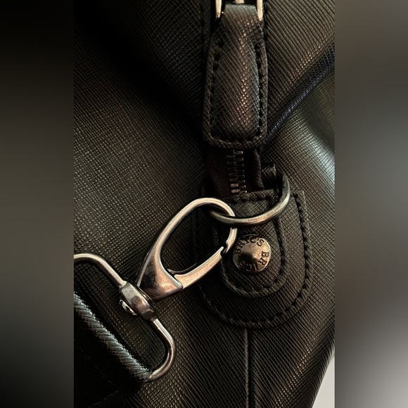 NWT Bric’s Milano Vareze Black Holdall Vera Pelle Weekender Bag Made in Italy - Picture 6 of 15